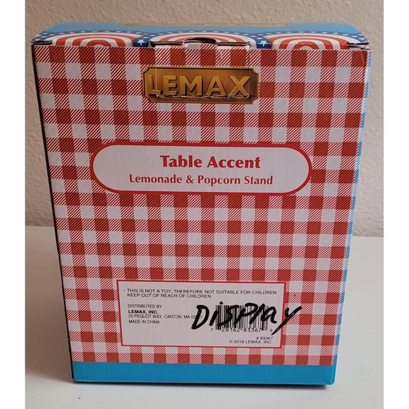 Lemax Table Accent Lemonade Popcorn Stand Carnival Village...